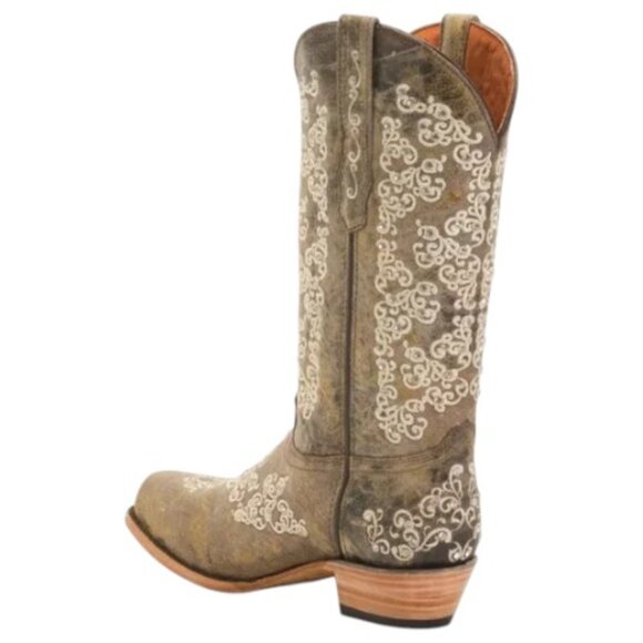 VACCARI BOOTS Brown Made In Mexico Leather Brooklyn Western Boots - Picture 2 of 2